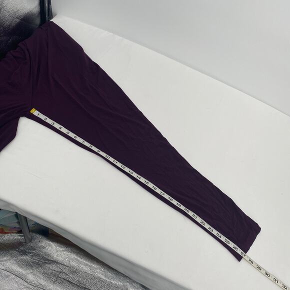 Ambiance Notch V-Neck Sleeveless Jumpsuit Purple Size Medium - Picture 11 of 11